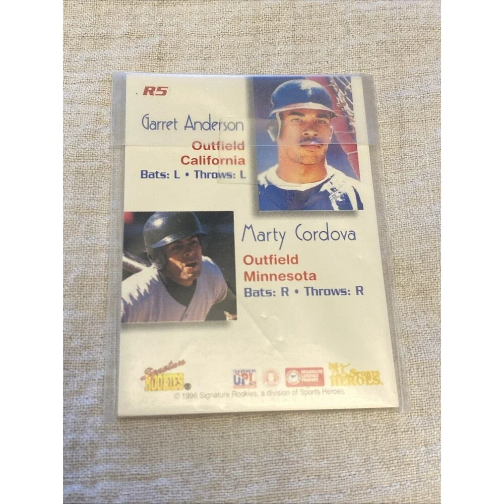 1996 Signature Rookies ROY Set R1-R5 Garrett Anderson